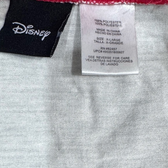 Disney Mickey Mouse Black & White Fleece Pajama Long Sleeve Pant Set Sz XL p10 - Picture 5 of 5